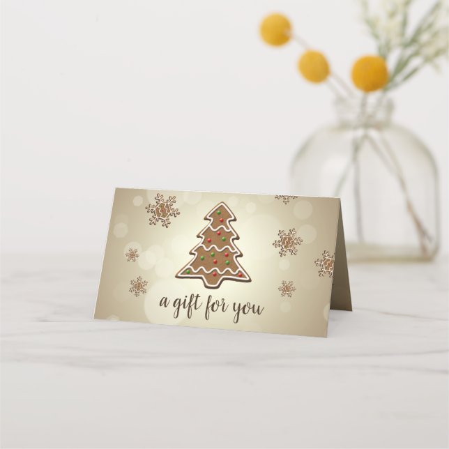 Carte De Placement Tasty pain d'épices Christmas Tree Carte cadeau (Devant)