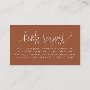 Carte De Placement Terracotta Jolie demande de réservation de script