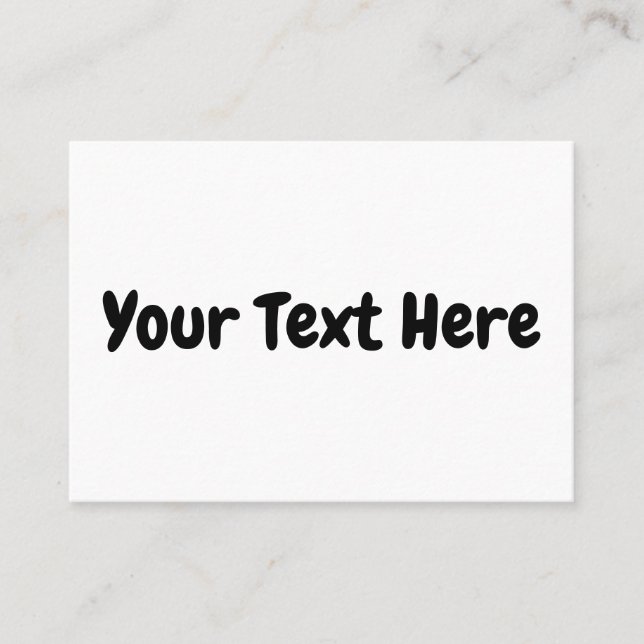 Carte De Placement Texte personnalisé (Devant)