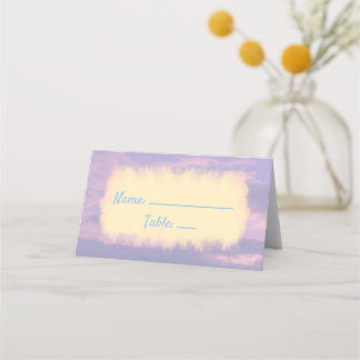 Carte De Placement Thème amoureux de nuages de rêve