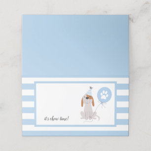 Carte De Placement Thème Chien Chien Chien Chien Anniversaire Tente A
