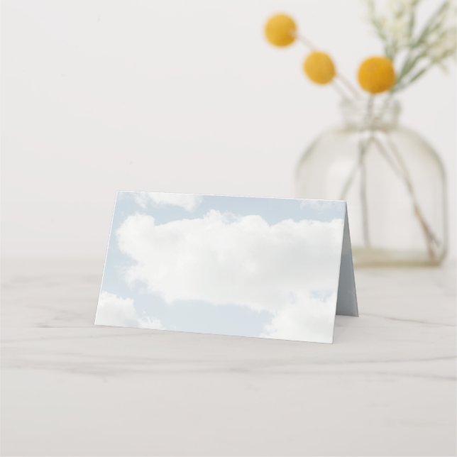 Carte De Placement Thème Cloud Nine Elle est sur un nuage 9 Fête (Devant)