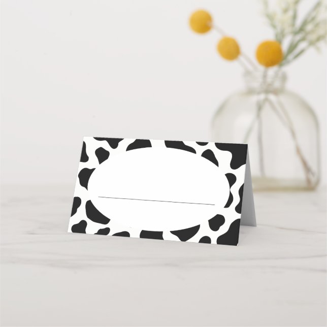 Carte De Placement Thème de la Vache Sainte Anniversaire Table Lieu C (Devant)