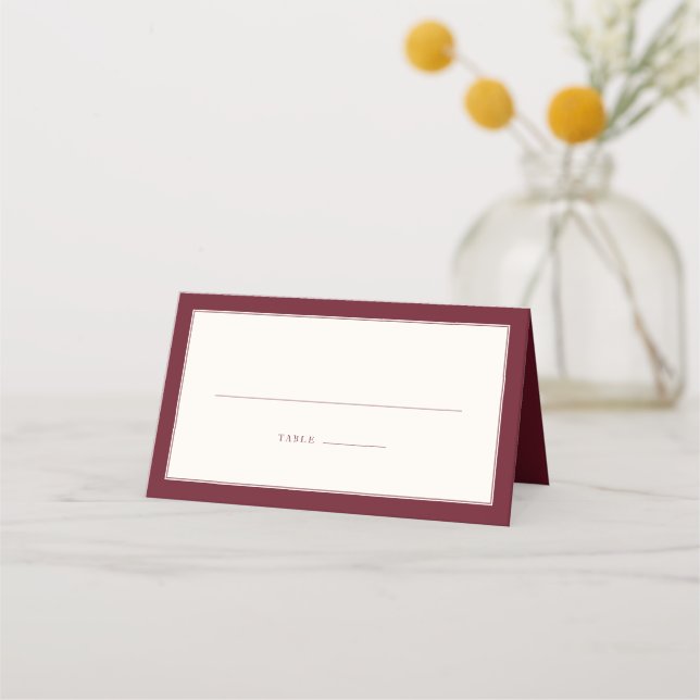 Carte De Placement Timeless Elegance Wedding (Devant)