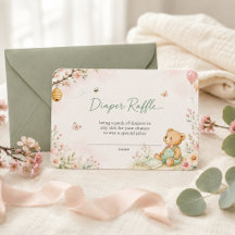 Tirage au sort de couche Bébé Ours Floral Baby Sho