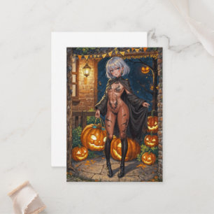 Carte De Placement Trick ou le traitement, Brave Halloween Costume Gi