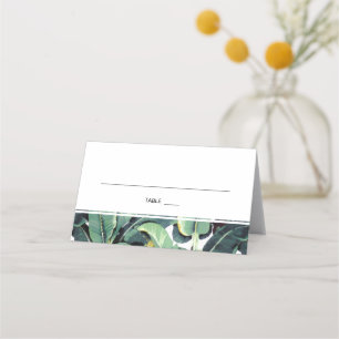 Carte De Placement Tropical Plantation Mariage Escort Place Card SET