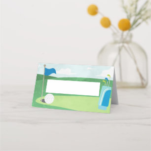 Carte De Placement Trou en un Anniversaire Cartes, Golf