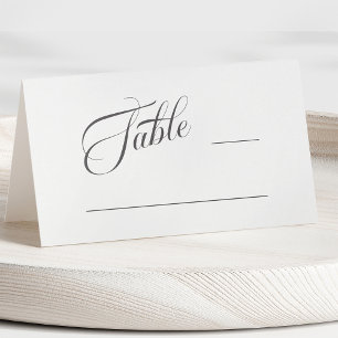 Carte De Placement Typographie classique romantique Mariage Carte Pla