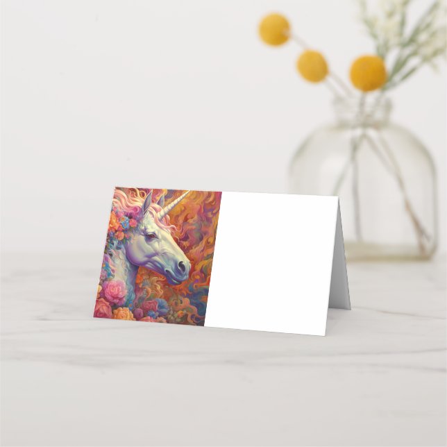 Carte De Placement Unicorne géniale (Dos)