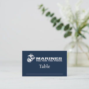 Carte De Placement USMC Les rares Logo Fiers - Blanc
