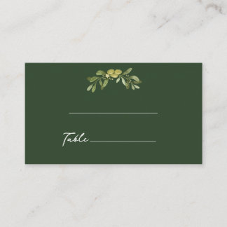 Carte De Placement Vert olive moderne