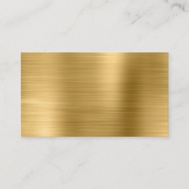 Carte De Placement Vide d'huile Shimmer métal or (Devant)