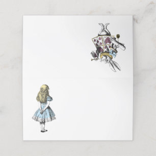 Carte De Placement Vintage Alice au pays des merveilles et M. Rabbit