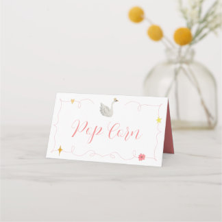 Carte De Placement Vintage Princess - Swan Food Tent Labels