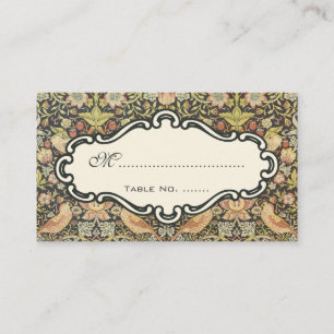 Carte De Placement Voleurs de fraises Ensemble de mariage vintage