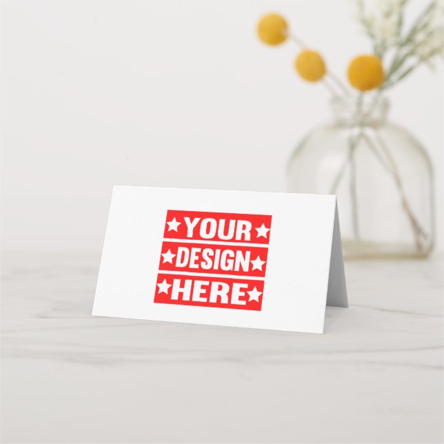 Carte De Placement Votre conception ici personnalisée (Devant)