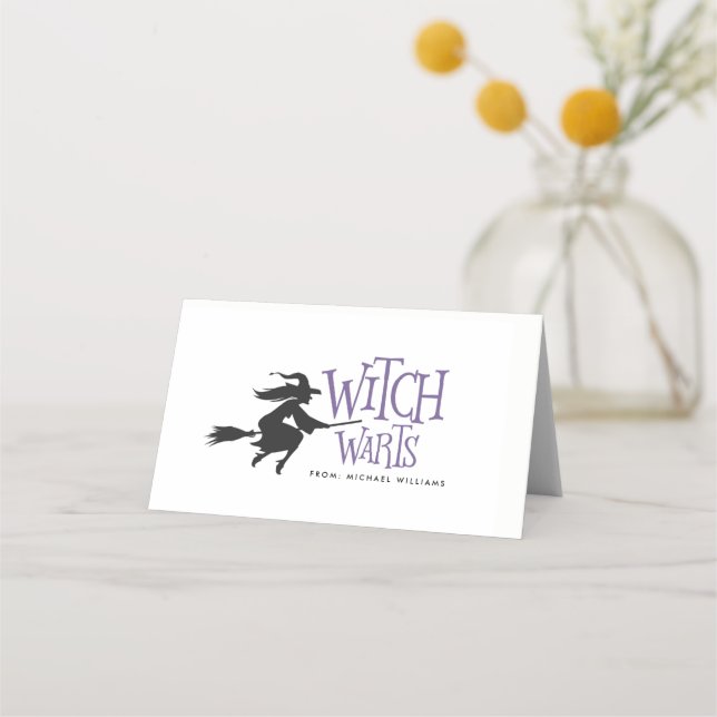 Carte De Placement Warts de sorcière Halloween Candy Bag Topper (Devant)