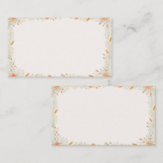 Carte De Placement Watercolor Camellia Wedding Place Card 