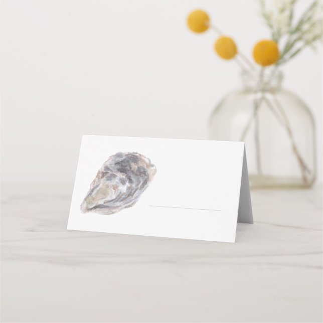 Carte De Placement Watercolor Oyster Place Card (Devant)