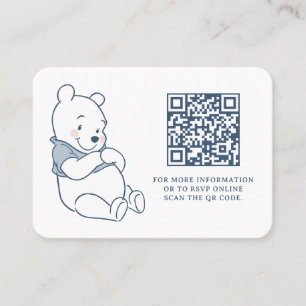 Carte De Placement Whimsical Winnie The Pooh Cadeau Registry QR