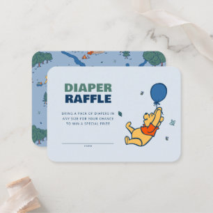 Carte De Placement Winnie le Baby shower de couche d'ouïe Raffle de c