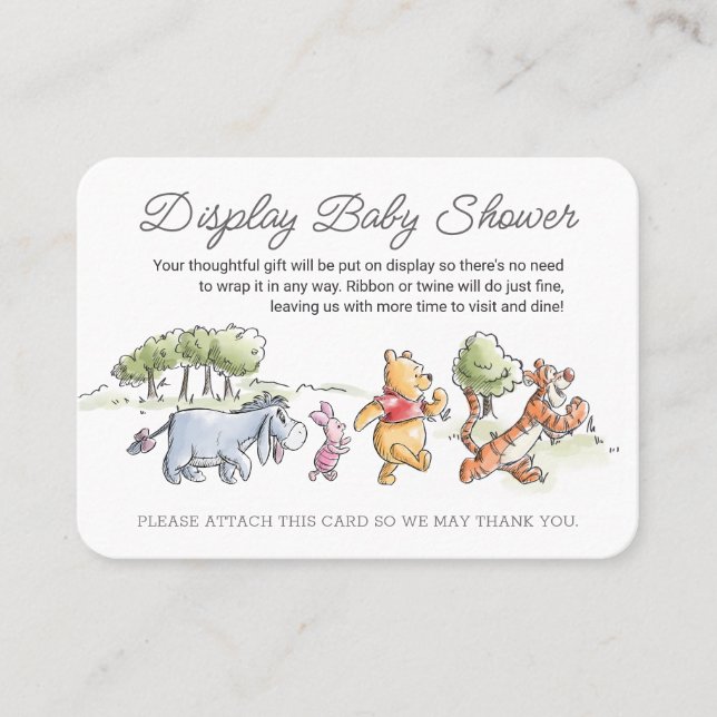 Carte De Placement Winnie le pique-nique Pooh & Pals Pas d'écharpe (Devant)