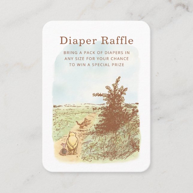 Carte De Placement Winnie l'Ourson 100 acres de chaudière en bois Raf (Devant)
