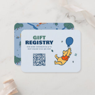 Carte De Placement Winnie the Pooh Baby shower Cadeau Registre