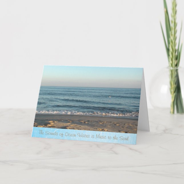 Carte de plage Inspirationnelle (Devant)