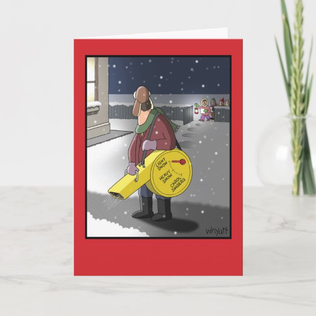 Carte de plaisanterie de Noël d'arrangements de (Devant)