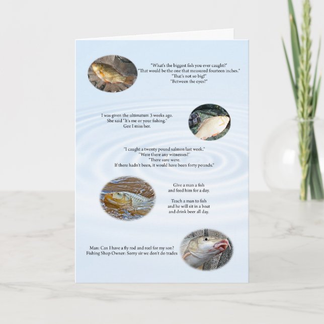 Carte de plaisanterie de pêche numéro 2 (Devant)