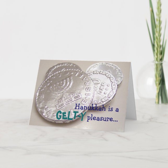 Carte de plaisir de Hanoukka Gelty (Devant)