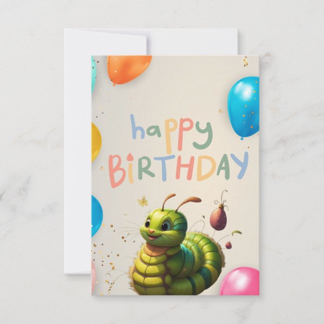 Carte de plaisir pour l'anniversaire de la Caterpi (Devant)