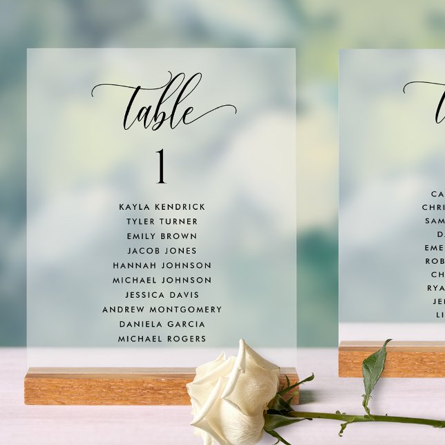 Carte de Plan de Table de Mariage Élégant Style Dé (Créateur téléchargé)