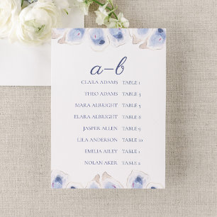 Carte de plan de table de mariage huître minimalis