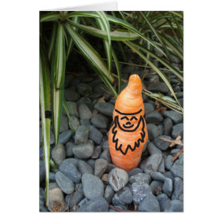 Carte de pliage Gnome Carrot
