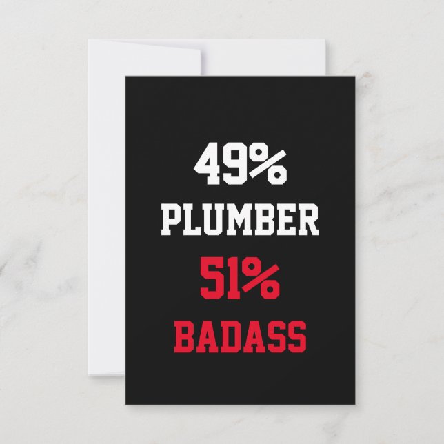 Carte de Plombier Badass (Devant)