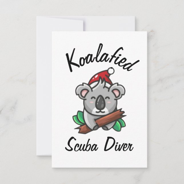 Carte de plongeur en scaphandre Koalafied (Devant)