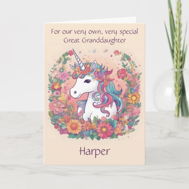 Carte de poème d'anniversaire de la grande petite- (Devant)