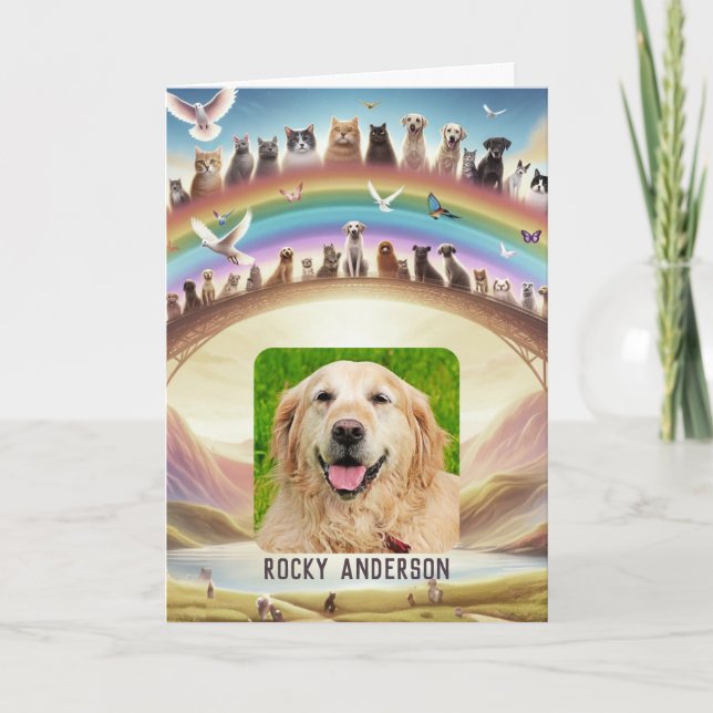 Carte de poésie Rainbow Bridge (Devant)