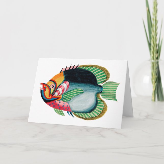 Carte de poisson antique (Devant)