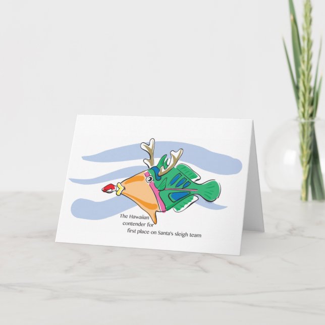 Carte de poissons de Noël (Devant)