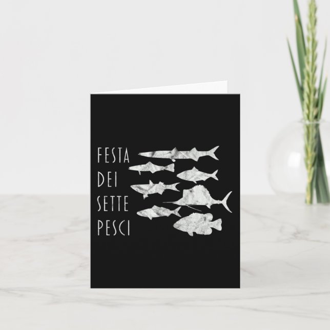 Carte De Poissons Italie T- Christmas Eve Sept 7 Poisson (Devant)