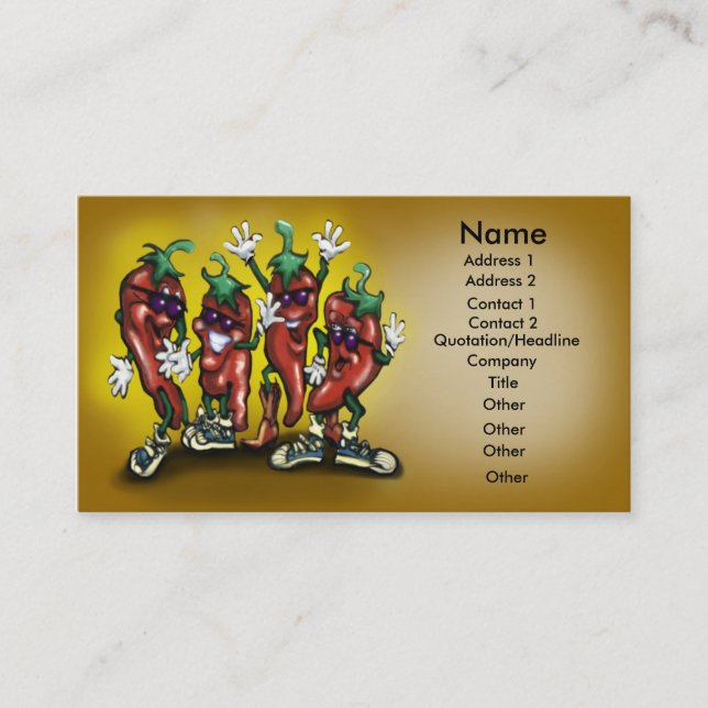 Carte de poivrons (Devant)