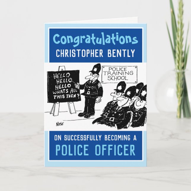 Carte de policier nouvellement qualifiée (Devant)