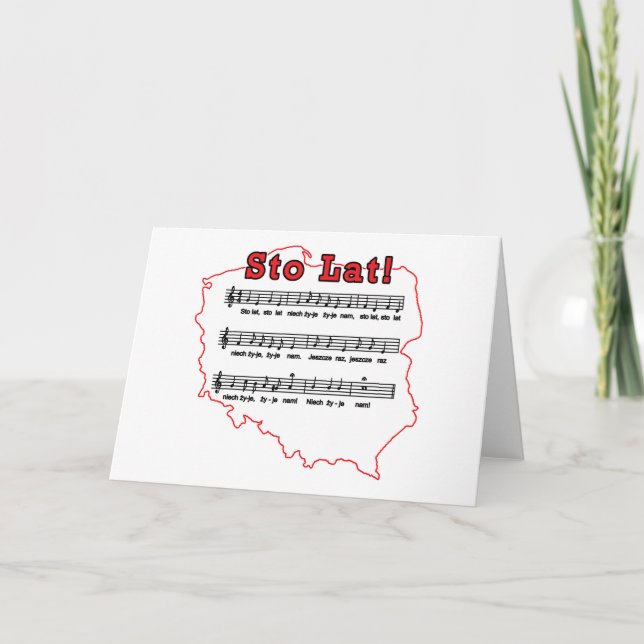 Carte de Pologne de la chanson Sto Lat ! (Devant)