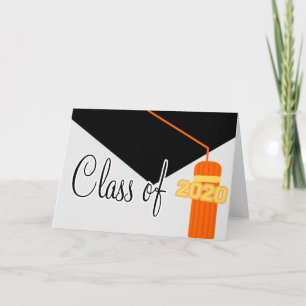 Carte de pompon de remise des diplômes de la promo