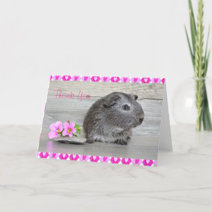 Carte de porc Merci Guinée pour une fille