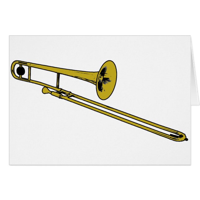 Carte de port de transmission de trombone (paysage (Devant horizontal)